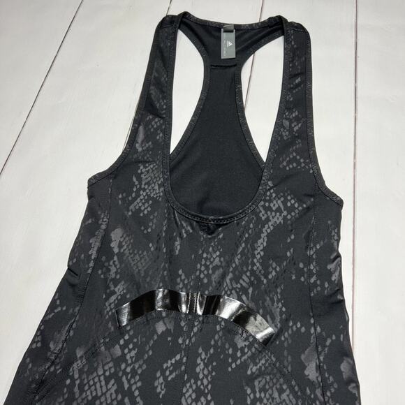 Adidas by Stella McCartney Bodysuit Train All-In-One SIZE XS Black Snake Print - Picture 7 of 13